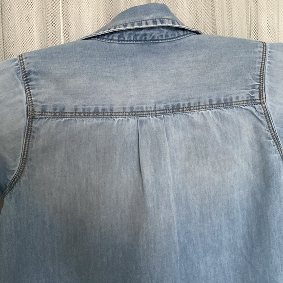 Kids OshKosh B’gosh chambray/denim long sleeves button down 1/4 A line, Size 5T - Picture 10 of 13